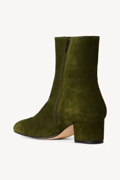 AIMEE SHORT BOOT OLIVE SUEDE