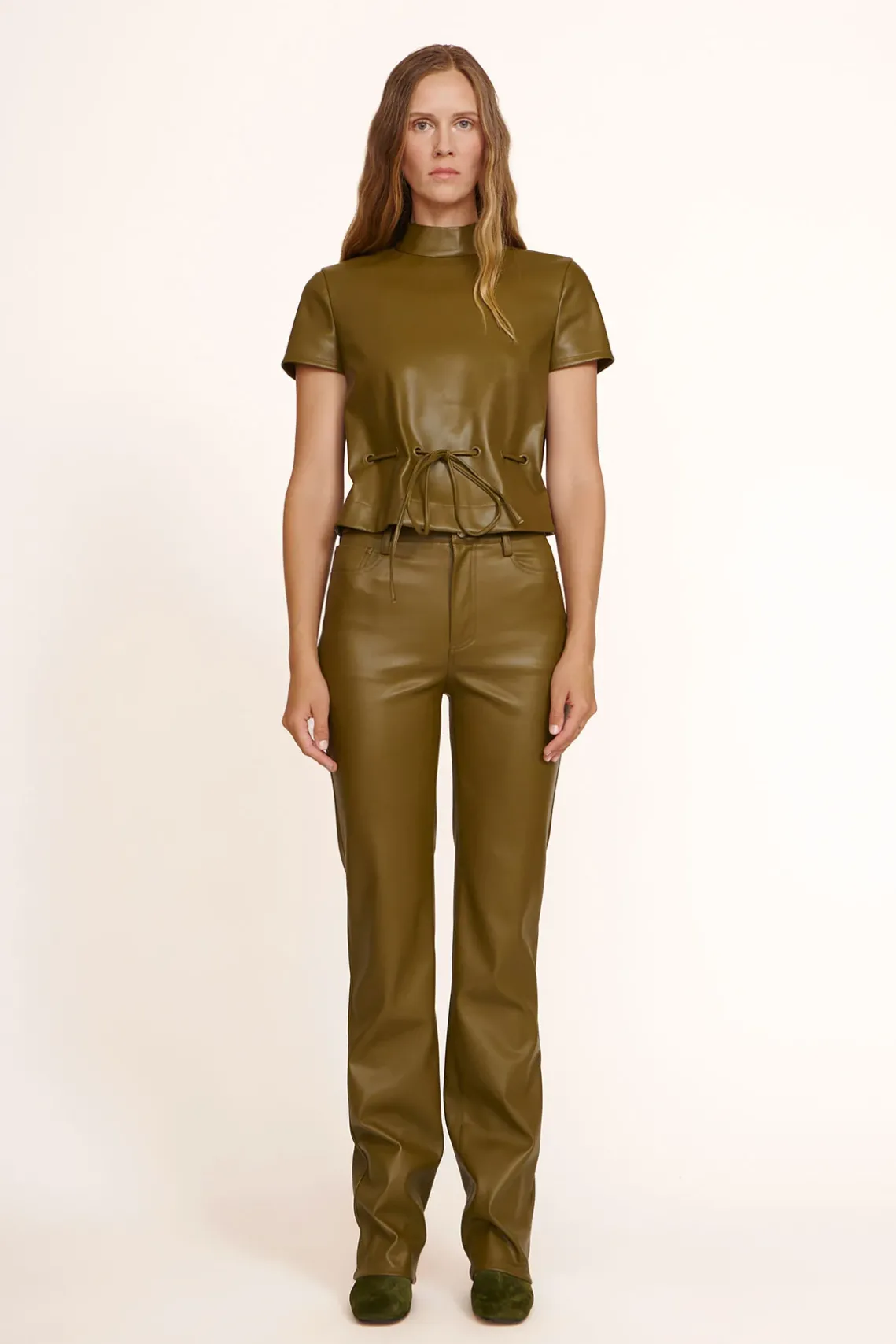 AIMEE SHORT BOOT OLIVE SUEDE