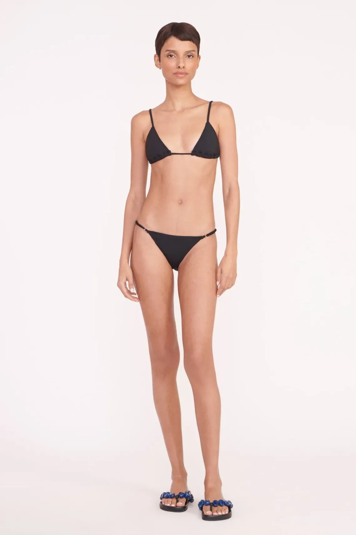 ALEXIS TRIANGLE TOP BLACK