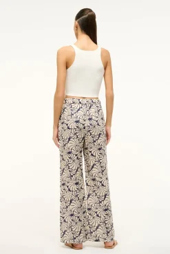 ALIZE PANT NAVY SCALLOP BLOCK PRINT