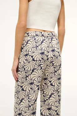 ALIZE PANT NAVY SCALLOP BLOCK PRINT