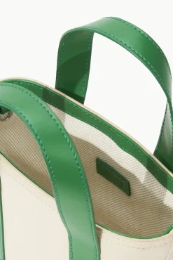 ALLORA MICRO TOTE CREAM LEAF