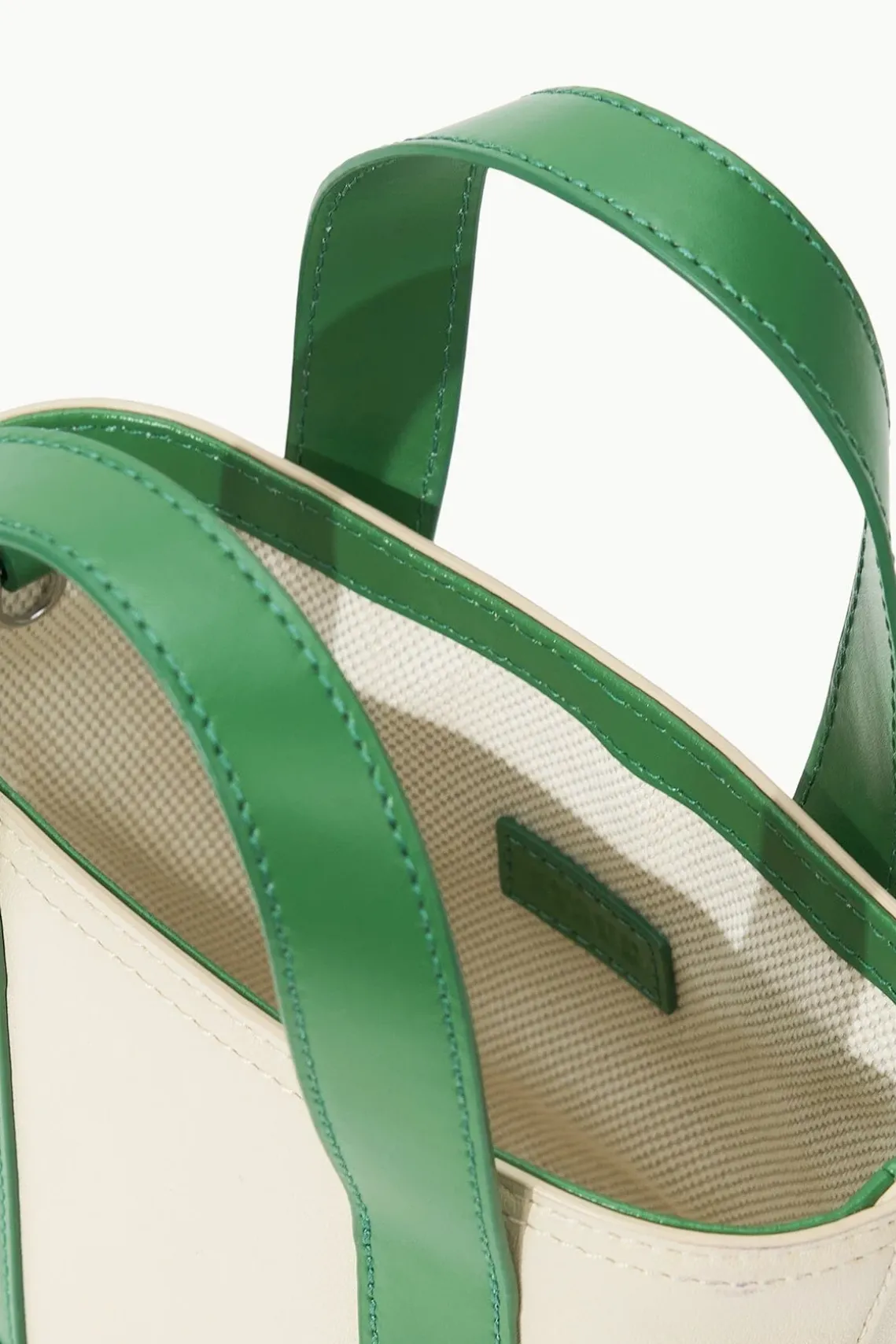 ALLORA MICRO TOTE CREAM LEAF
