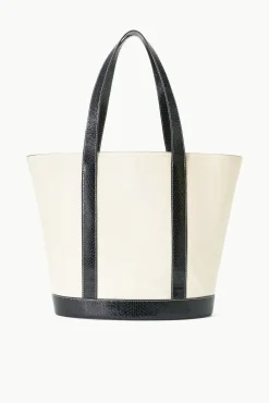 ALLORA TOTE CREAM BLACK