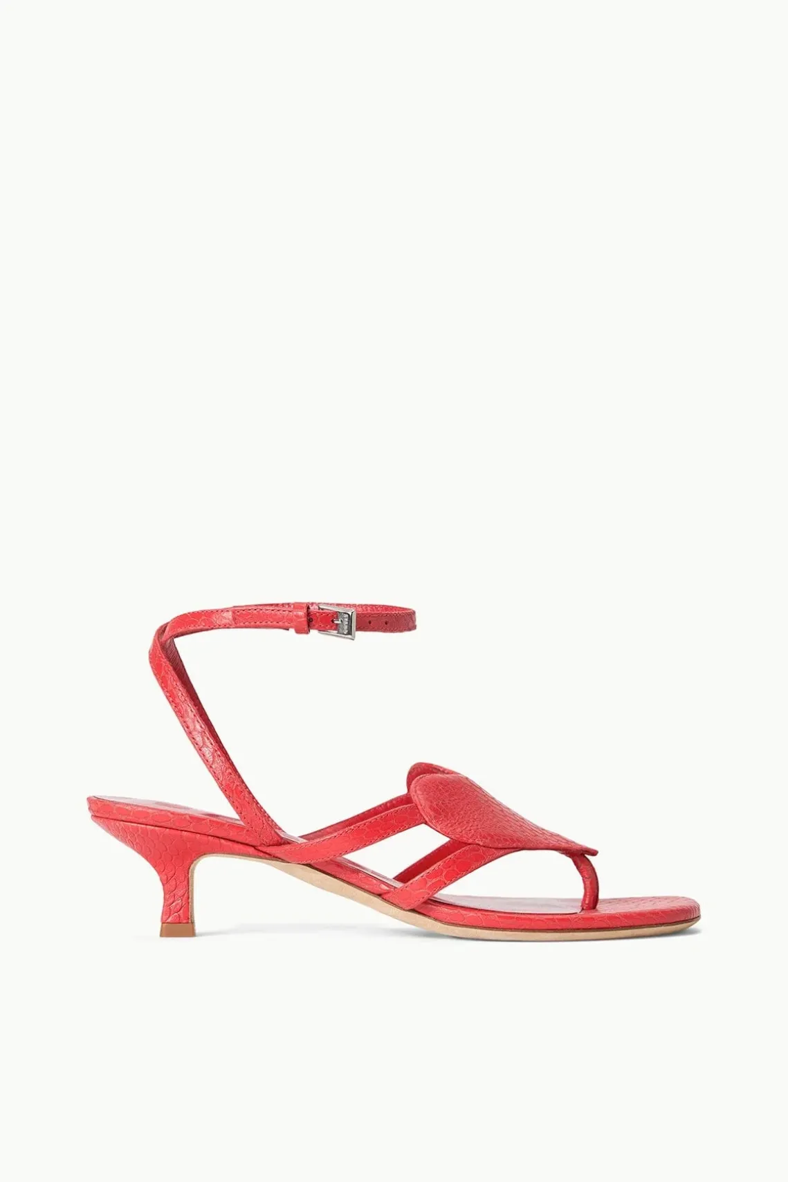 AMOUR KITTEN HEEL RED ROSE