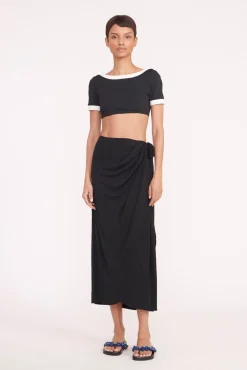 ANGELICA COVERUP SKIRT BLACK