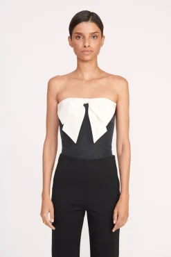 ATTICUS TOP BLACK IVORY