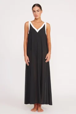 AVELINE COVERUP DRESS BLACK WHITE