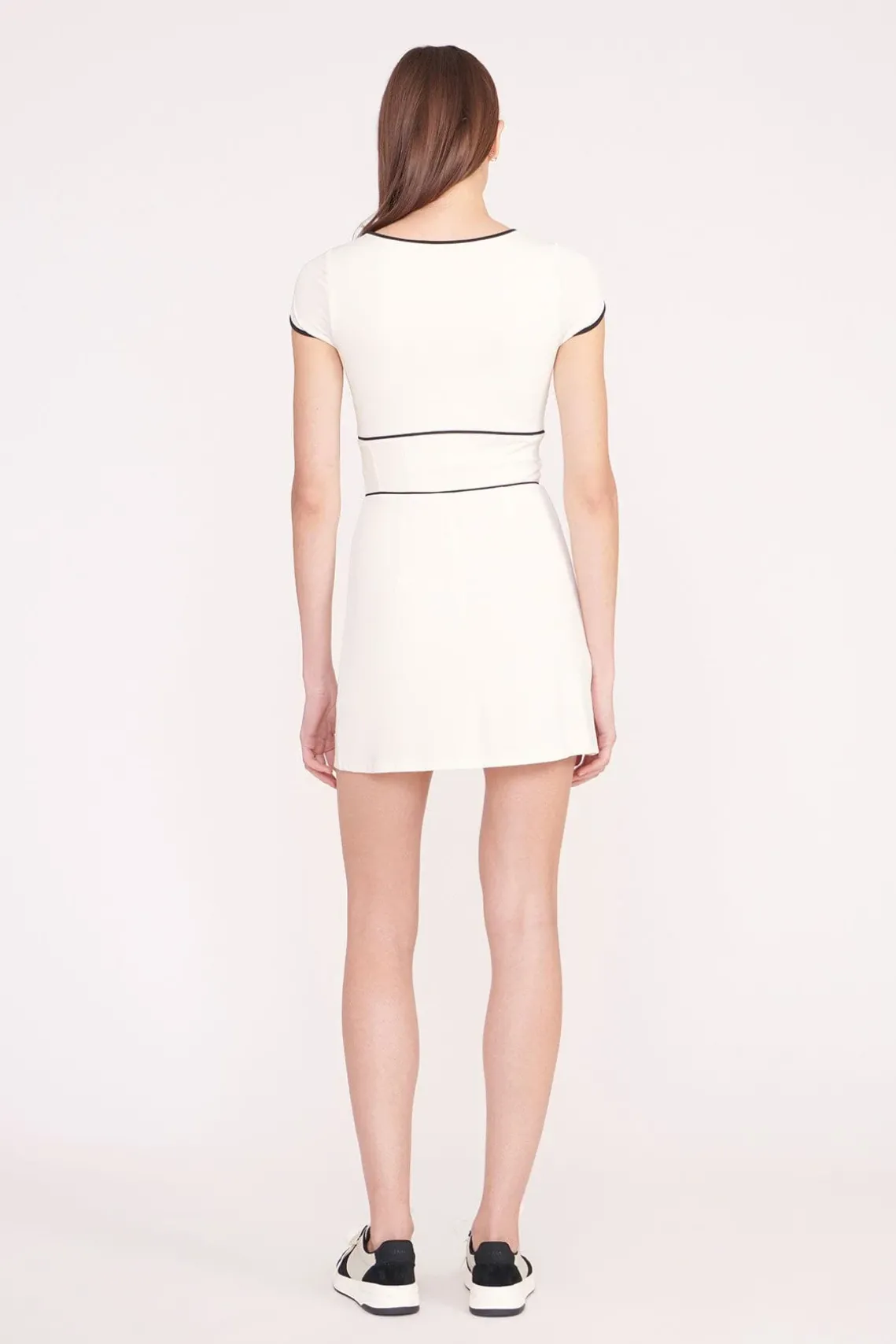 BACKSPIN DRESS IVORY BLACK