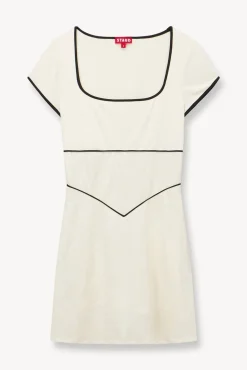 BACKSPIN DRESS IVORY BLACK