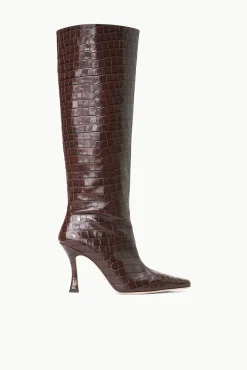 CAMI BOOT  ESPRESSO CROC EMBOSSED