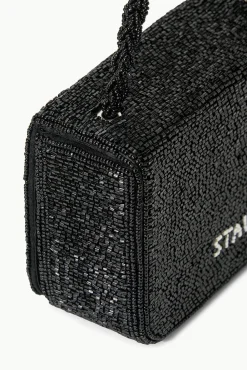 CARMEN BEADED BOX BAG BLACK