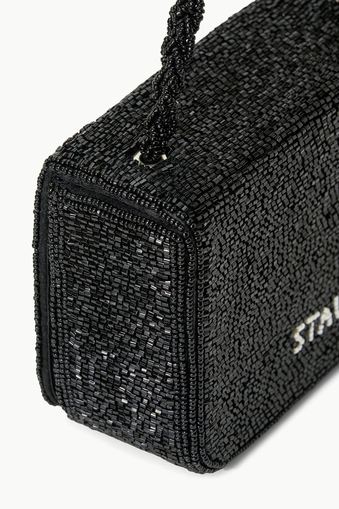 CARMEN BEADED BOX BAG BLACK