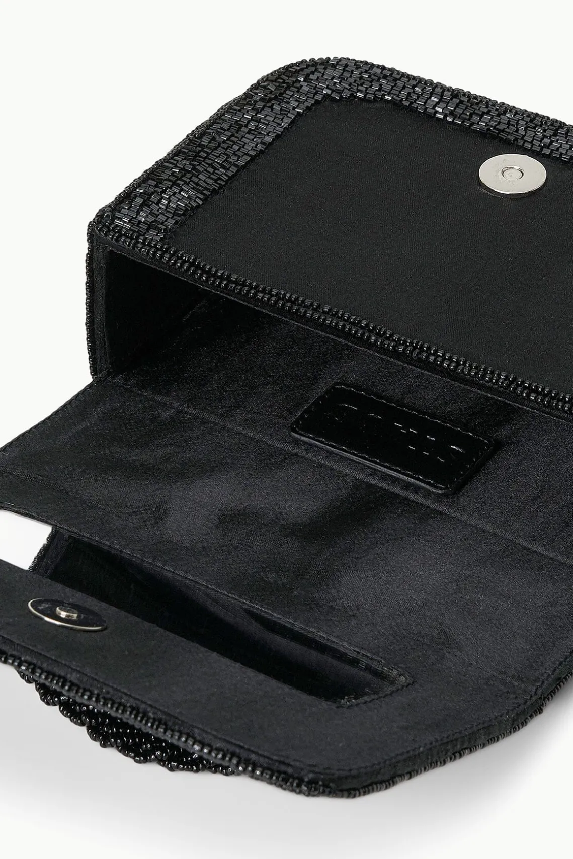CARMEN BEADED BOX BAG BLACK