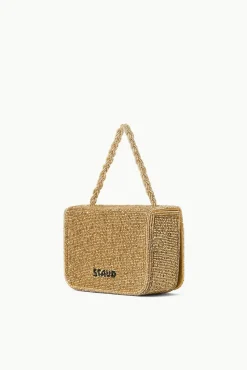 CARMEN BEADED BOX BAG GOLD