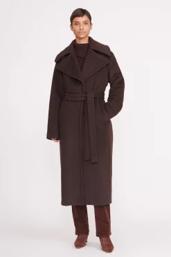 CARVER COAT DARK CHOCOLATE