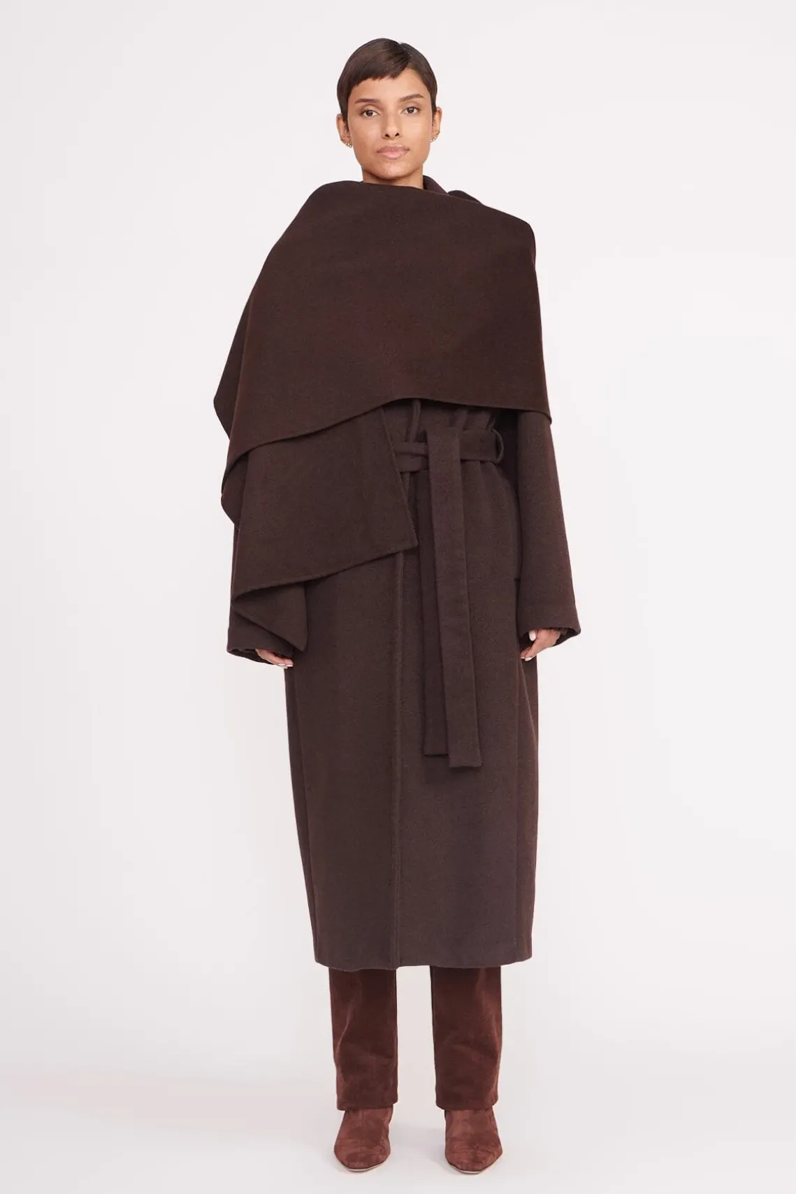 CARVER COAT DARK CHOCOLATE
