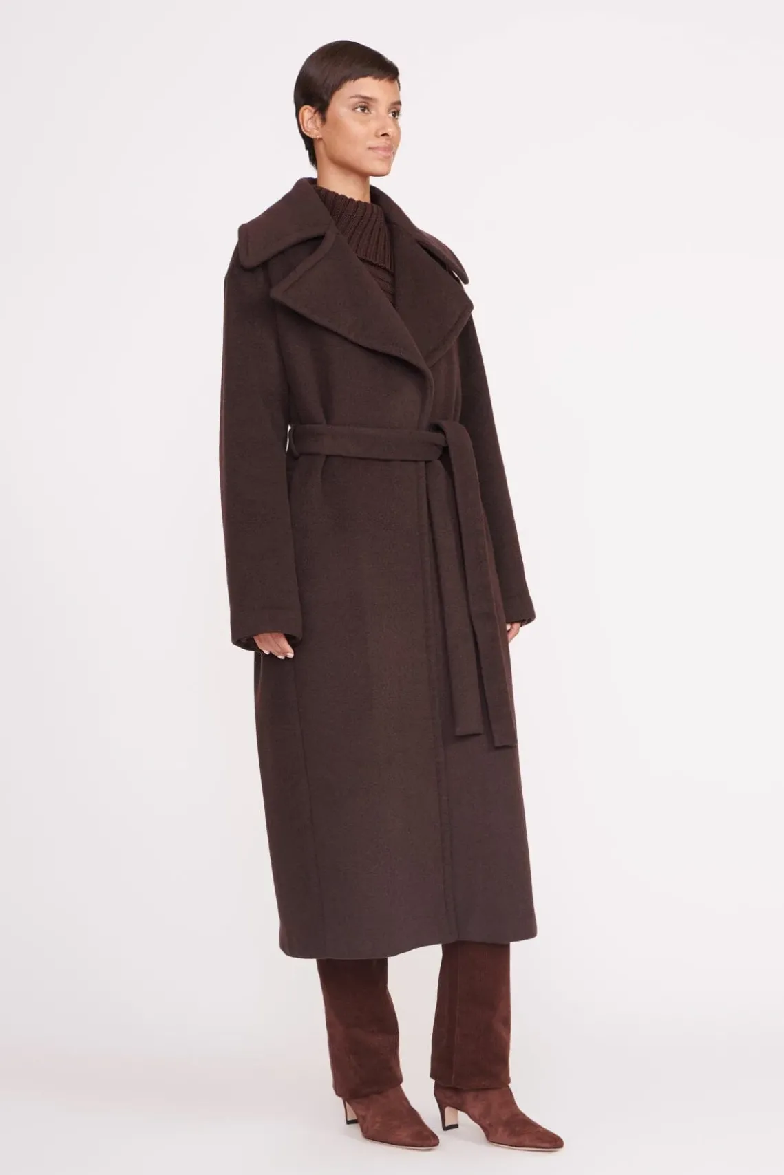 CARVER COAT DARK CHOCOLATE