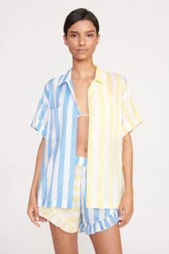 CHANNING TOP BUTTERCUP SEASHORE STRIPE