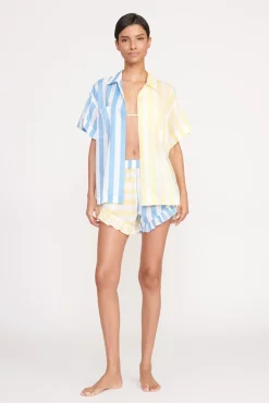 CHANNING TOP  BUTTERCUP SEASHORE STRIPE