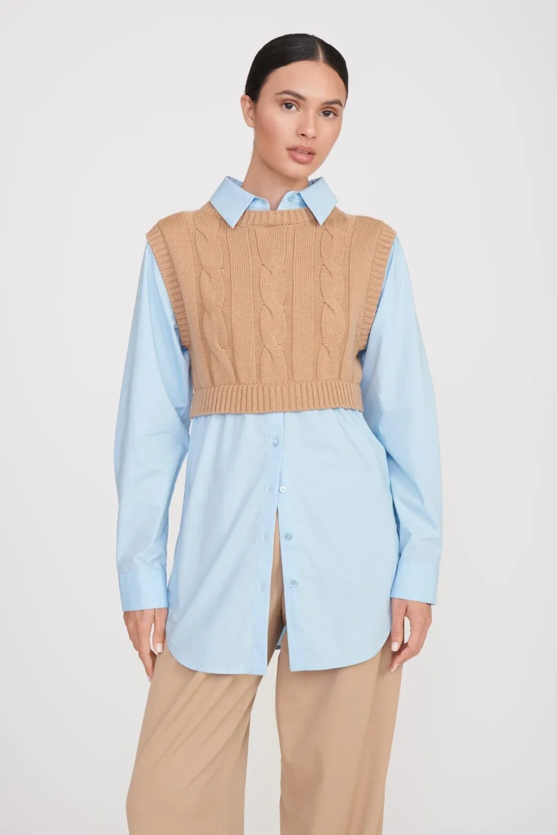 COOPER TOP CAMEL FRENCH BLUE