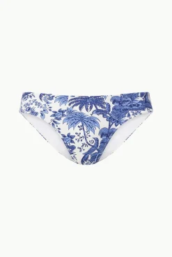 CORSAGE BIKINI BOTTOM BLUE TOILE
