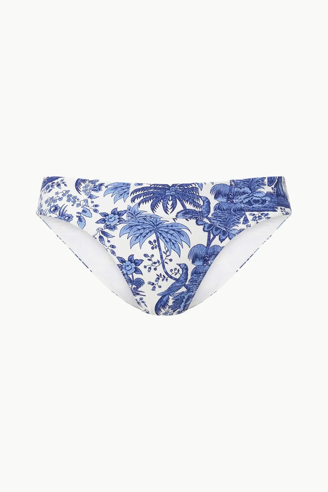 CORSAGE BIKINI BOTTOM BLUE TOILE
