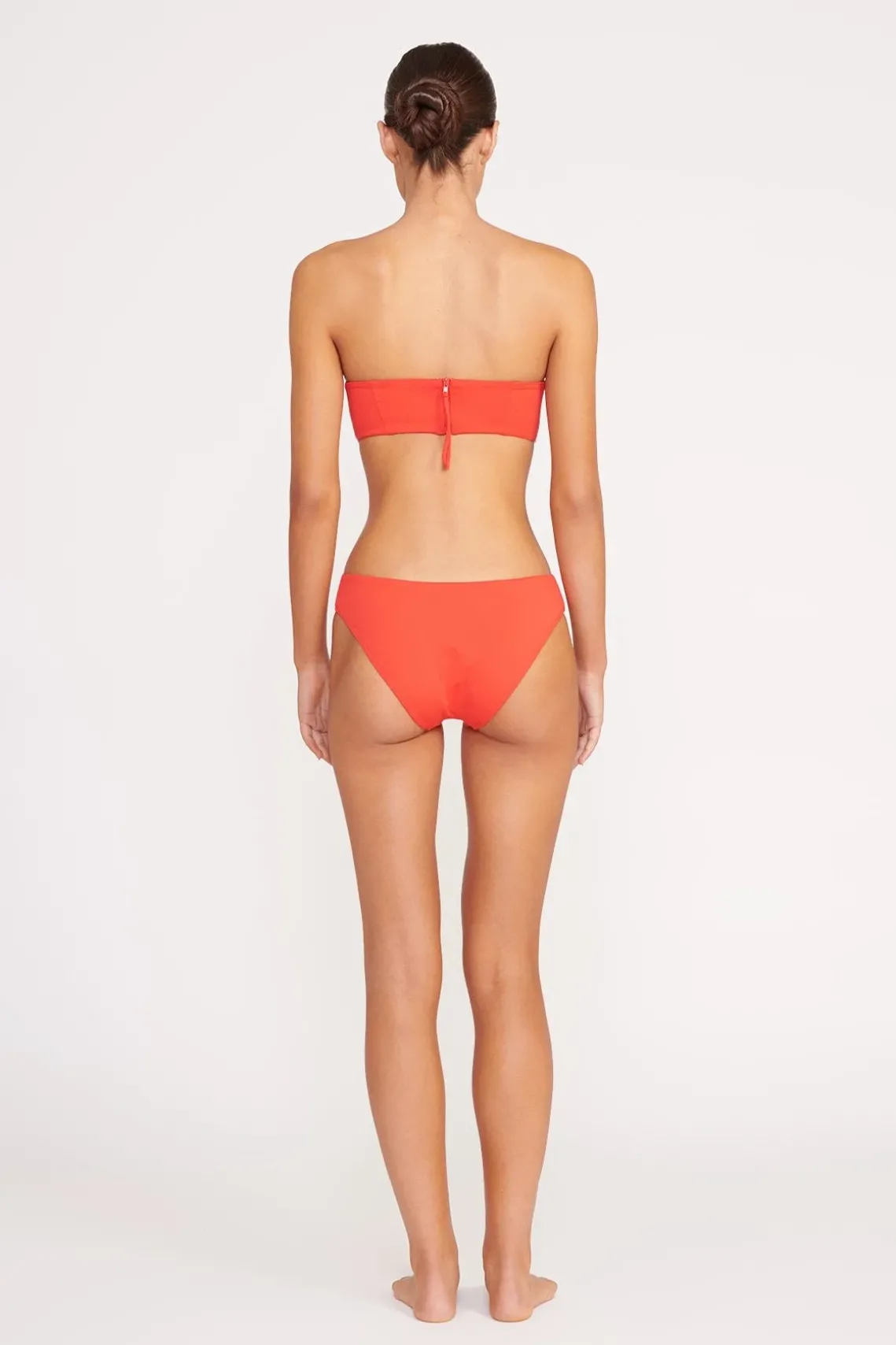 CORSAGE BIKINI BOTTOM RED ROSE