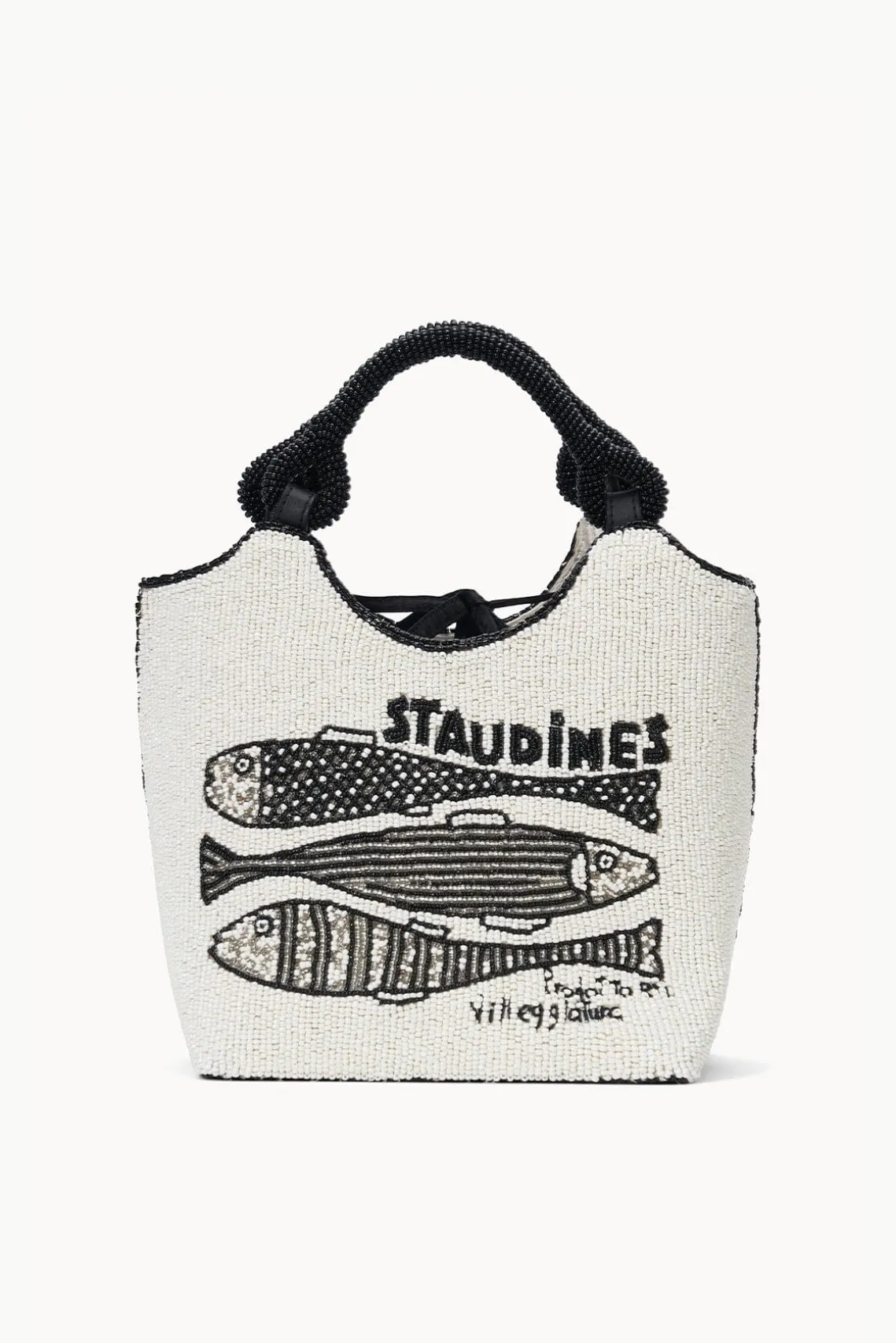 COTE BEADED BAG STAUDINES CREAM