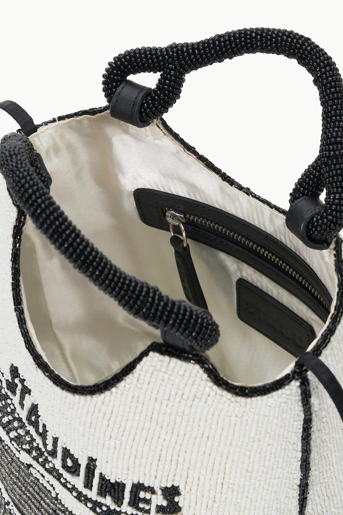 COTE BEADED BAG STAUDINES CREAM