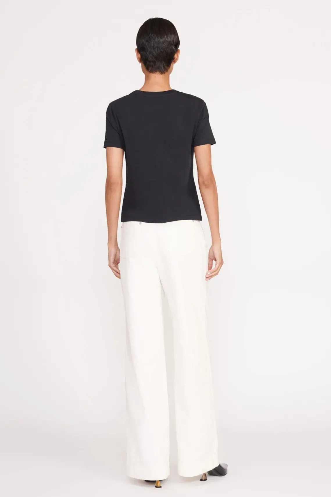 CREW NECK T SHIRT BLACK
