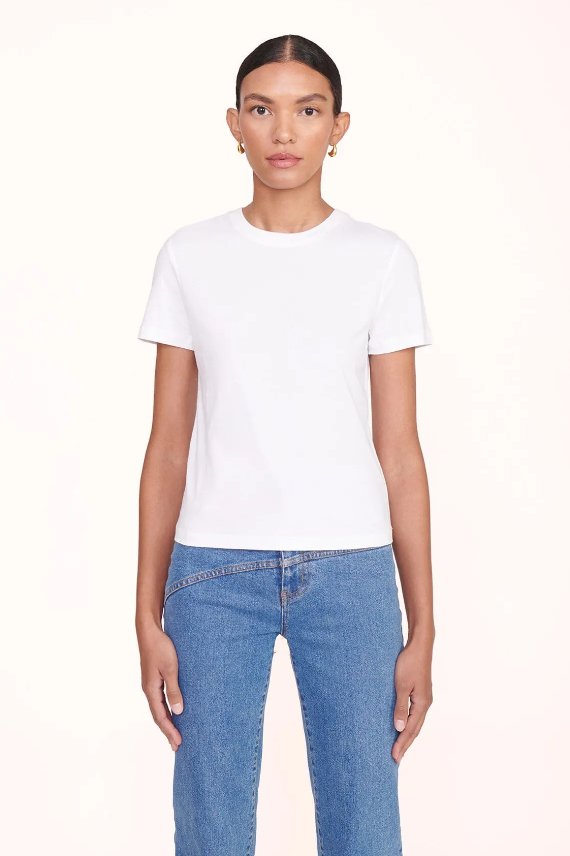 CREW NECK T SHIRT WHITE