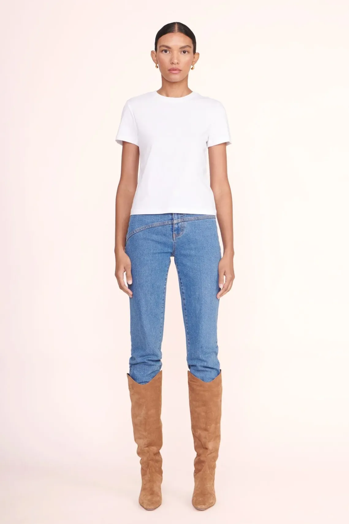 CREW NECK T SHIRT WHITE