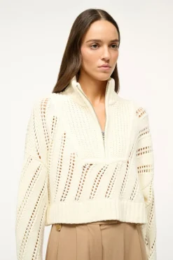 CROPPED HAMPTON SWEATER IVORY