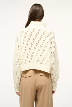 CROPPED HAMPTON SWEATER IVORY