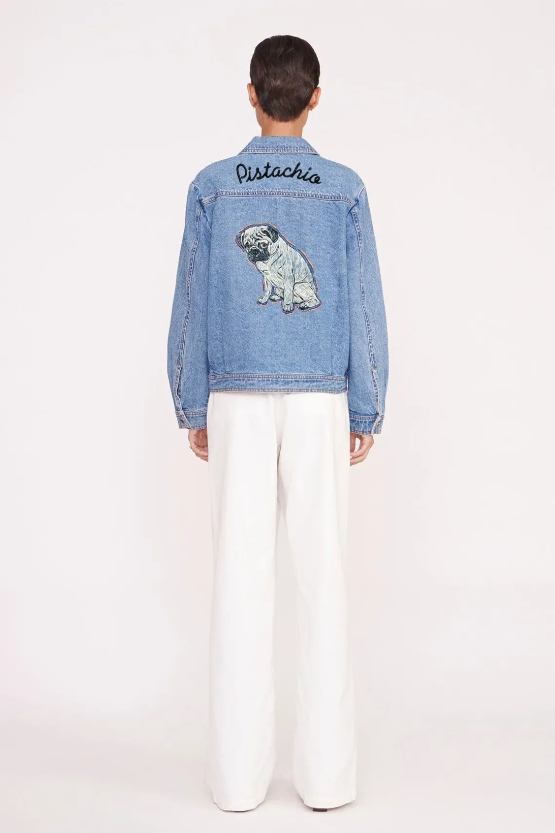 CUSTOM STAUD x C.BONZ OVERSIZED RYAN DENIM JACKET MEDIUM WASH