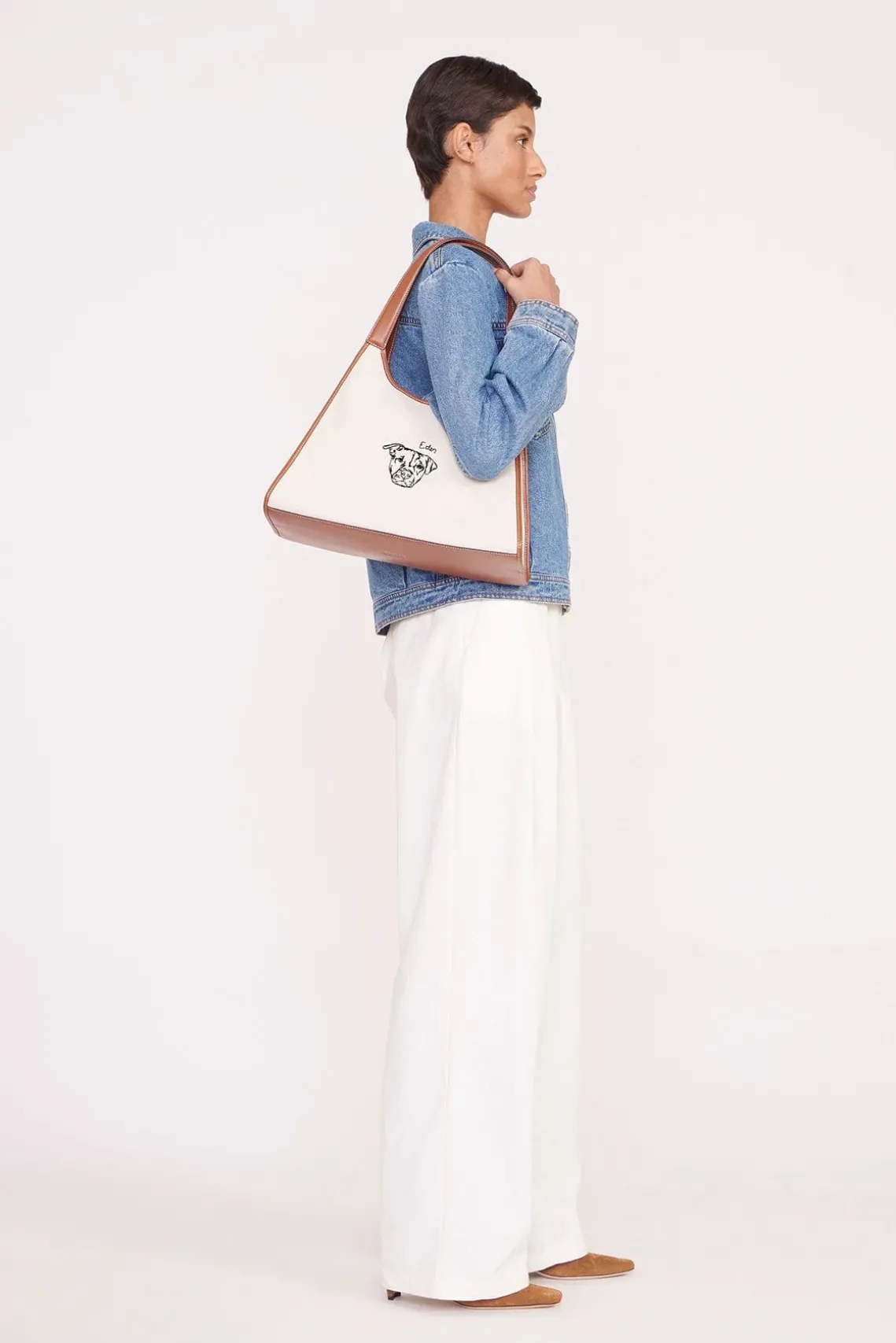 CUSTOM STAUD x C.BONZ SOFT REY BAG CREAM TAN