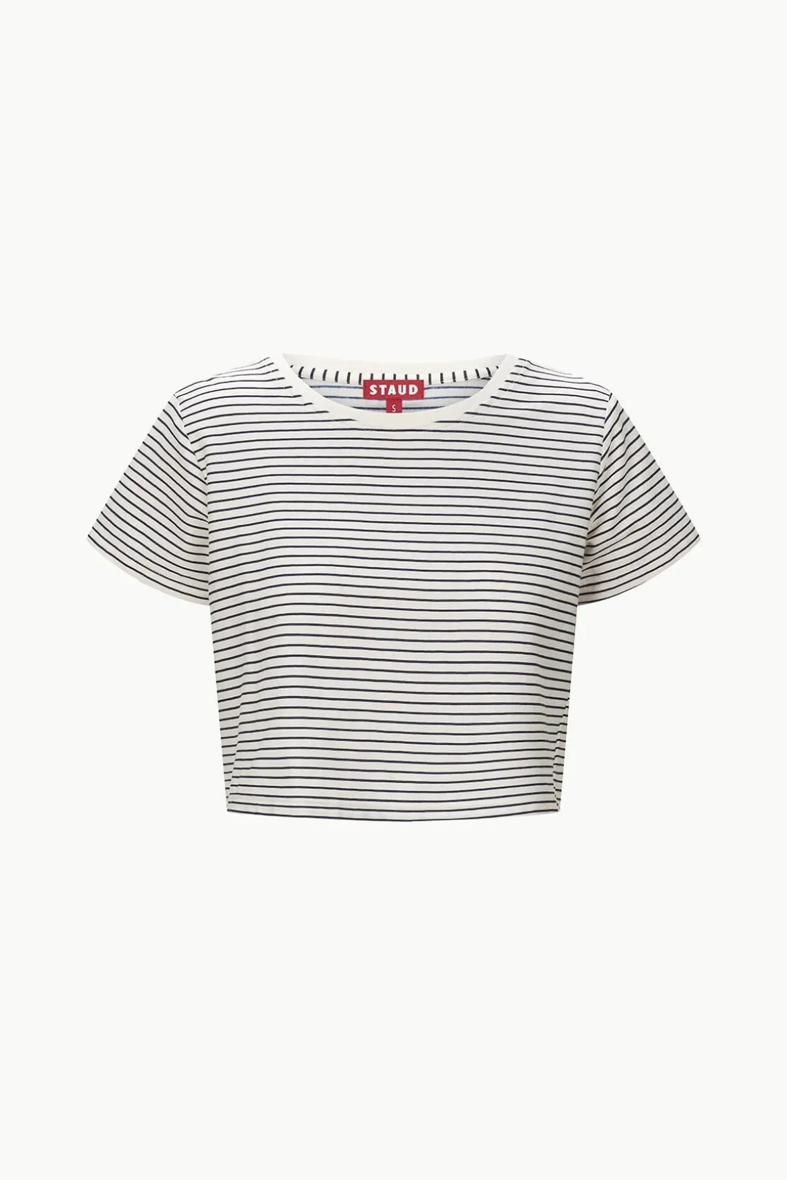 DEAN T-SHIRT IVORY MICRO STRIPE