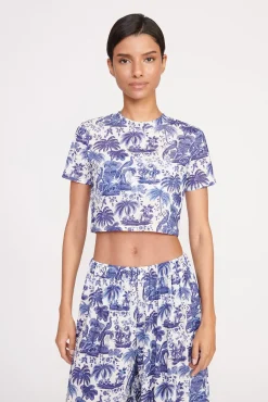 FERNANDA TOP BLUE TOILE