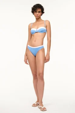 GEMMA BIKINI BOTTOM AZURE WHITE