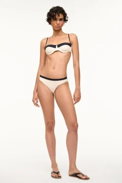 GEMMA BIKINI BOTTOM IVORY BLACK