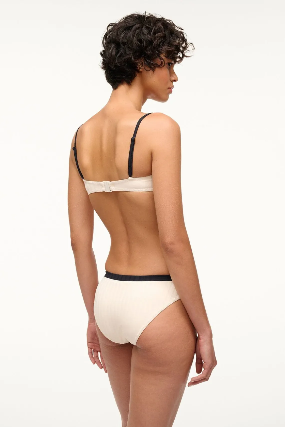 GEMMA BIKINI BOTTOM IVORY BLACK