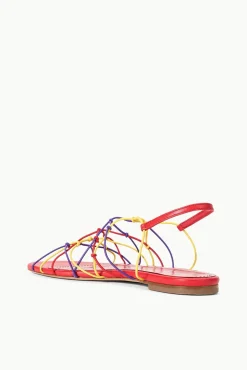 GIO KNOT SANDAL RED ROSE MULTI
