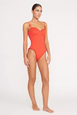 GOSSAMER ONE PIECE RED ROSE