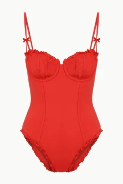 GOSSAMER ONE PIECE RED ROSE