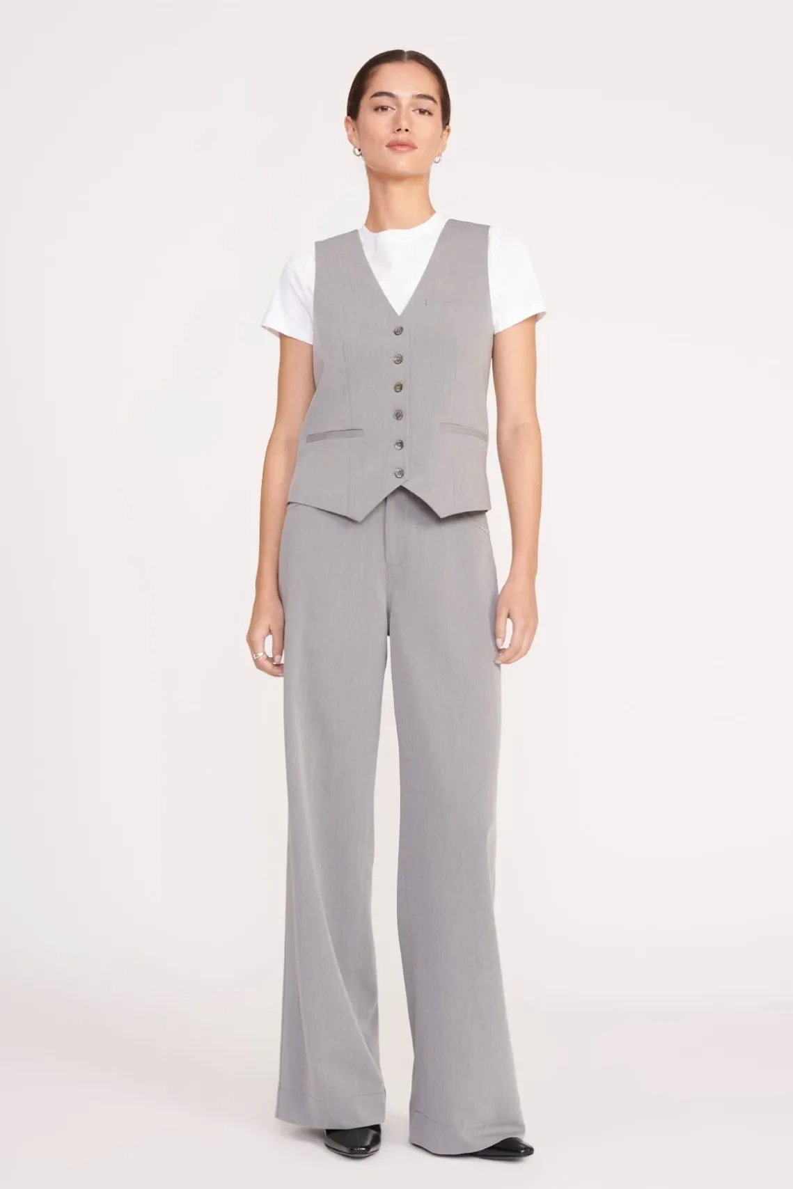 GRAYSON PANT HEATHER GREY SUITING