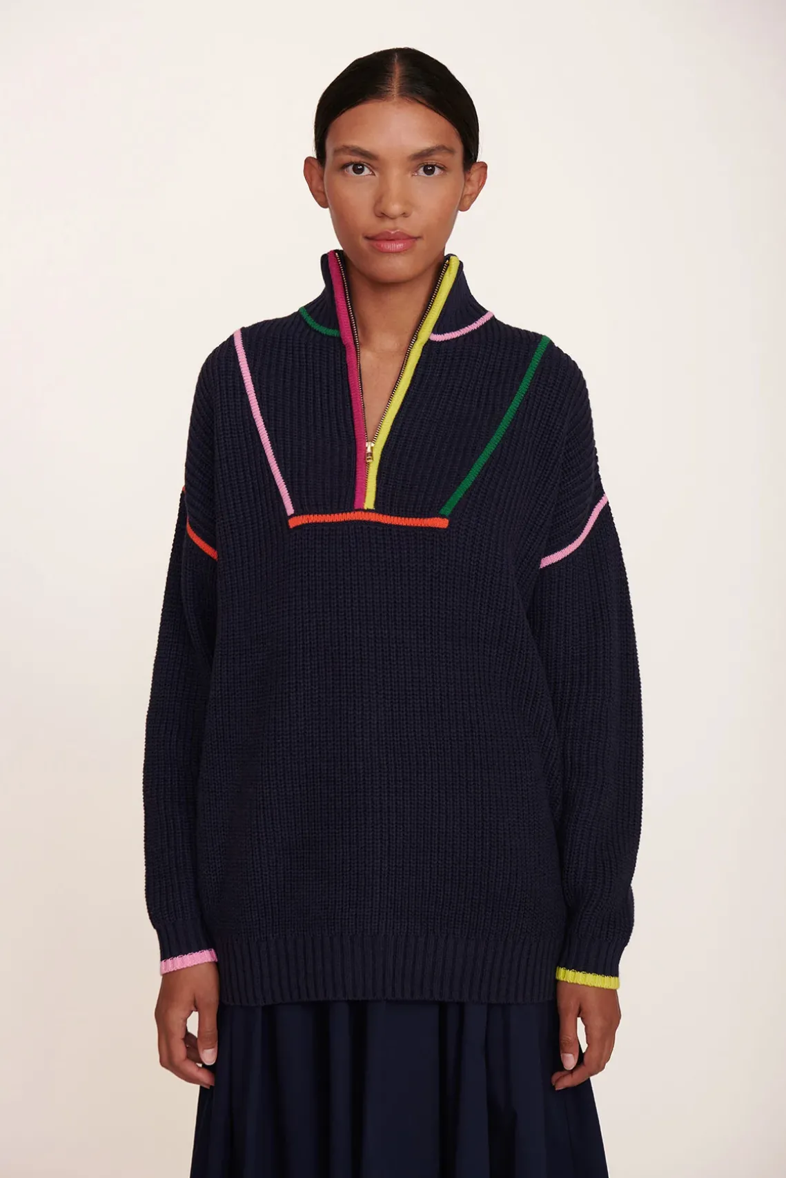 HAMPTON SWEATER NAVY MULTI