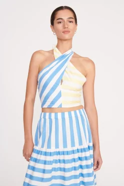 IDALINO SKIRT BUTTERCUP SEASHORE STRIPE