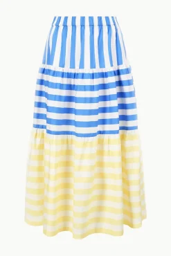 IDALINO SKIRT BUTTERCUP SEASHORE STRIPE