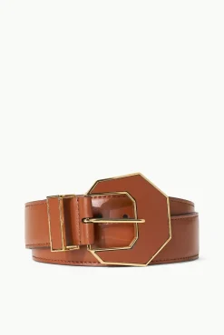 INLAY BUCKLE BELT TAN
